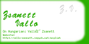 zsanett vallo business card